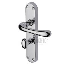 Sorrento Donna Bathroom Door Handles Polished Chrome