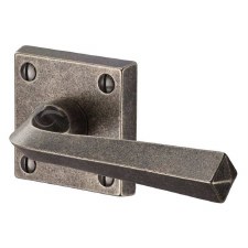 Heritage Donnington Square Rose Door Handle RPW1953 Rustic Pewter