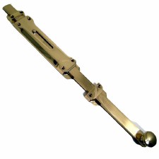 Long Reach Door Bolt 500mm Polished Brass