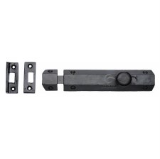 Heritage Door Bolt 6" FB1685 Black Iron Rustic