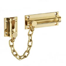 Heavy Duty Door Chain Polished Brass Unlacquered