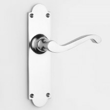 Aston Victorian Door Handles Polished Chrome