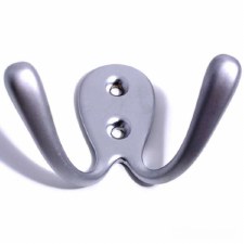 Samuel Heath Double Robe Hook Satin Chrome