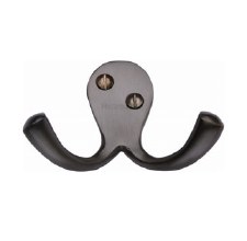 Heritage Double Robe Hook V1060 Matt Bronze