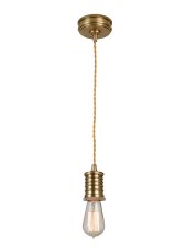 Elstead Douille Pendant Light Antique Brass