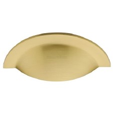 Heritage Cup Drawer Pull C1730 Satin Brass