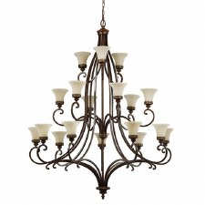 Feiss Drawing Room 18 Light Chandelier Walnut Feiss Drawing Room 18 Light Chandelier Walnut