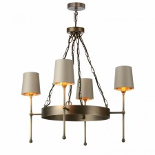 David Hunt Durrel 4 Light Pendant Antiqe Brass