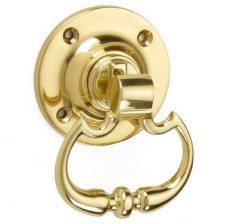 Dutch Drop Handle for Rim Locks/Latches Polished Brass Lacquered