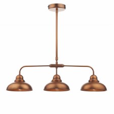 Dynamo Bar Triple Light Pendant Antique Copper Dynamo Bar Triple Light Pendant Antique Copper