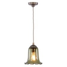 David Hunt Ebba Pendant Light Green Glass
