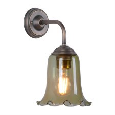 David Hunt Ebba Wall Light Green Glass