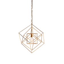 Edmondsham Frame Pendant MED Antique Gold & Silver Leaf