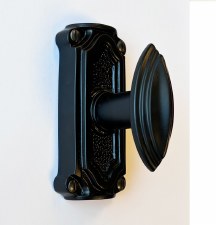 Edwardian Door Knob 2501 LH Black