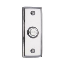 Heritage V1180 Edwardian Bell Push Polished Chrome