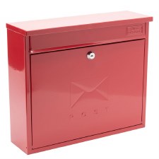 Elegance MB02 Post Box Pillarbox Red