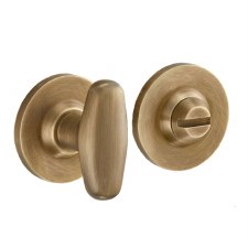 Ellis Bathroom Turn & Release Light Antique Brass