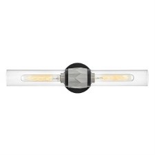 Hinkley Ellison Bathroom Double Wall Light Black & Brushed Nickel Hinkley Ellison Bathroom Double Wall Light Black & Brushed Nickel