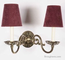 Empire Double Wall Light Candle, Light Antique