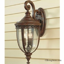 Feiss English Bridle Outdoor Wall Light Lantern Large Bronze Feiss English Bridle Outdoor Wall Light Lantern Large Bronze