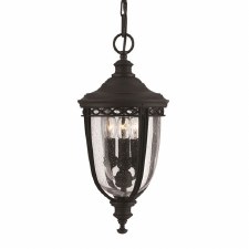 Feiss English Bridle Porch Lantern Light Medium Black