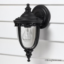 Feiss English Bridle Outdoor Wall Light Lantern Small Black Feiss English Bridle Outdoor Wall Light Lantern Small Black