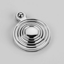 Aston Covered Reeded Escutcheon Polished Chrome Aston Covered Reeded Escutcheon Polished Chrome