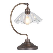 David Hunt Ethel Table Lamp Clear Glass