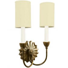 Etoile Twin Light Wall Light Renovated Brass