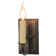 Eton Single Wall Light, Antique Brass