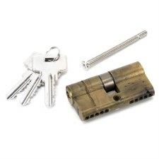 From The Anvil Euro Lock Cylinder 30/30 Aged Brass Key Differ