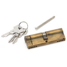 From The Anvil Euro Lock Cylinder 45/45 Aged Brass Key Alike