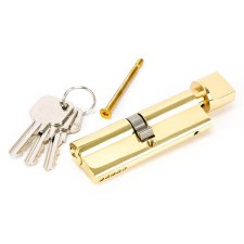 From The Anvil Euro Thumbturn Cylinder Polished Brass 45 Key Differ
