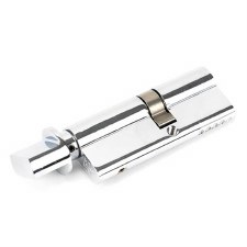 From The Anvil Euro Thumbturn Cylinder Polished Chrome 45T Key Differ