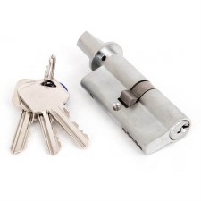 From The Anvil Euro Thumbturn Cylinder Satin Chrome 35 Key Alike