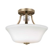 Feiss Evington Semi Flush Light Sunset Gold Feiss Evington Semi Flush Light Sunset Gold