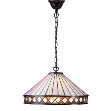 Interiors 1900 Fargo Tiffany Pendant Light Large - Broughtons Lighting ...