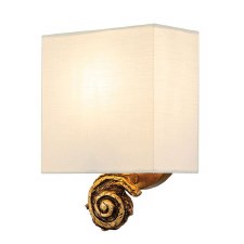 Flambeau Swirl Small Wall Light Antique Gold