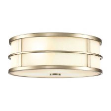 Feiss Fusion Flush Ceiling Light Painted Natural Brass Feiss Fusion Flush Ceiling Light Painted Natural Brass