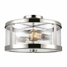 Feiss Harrow 2 Light Semi Flush Ceiling Light Polished Nickel Feiss Harrow 2 Light Semi Flush Ceiling Light Polished Nickel