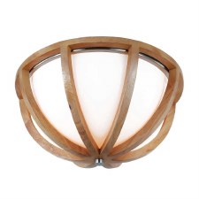 Feiss Allier Flush Ceiling Light Weathered Oak Wood/Antique Forged Iron Feiss Allier Flush Ceiling Light Weathered Oak Wood/Antique Forged Iron