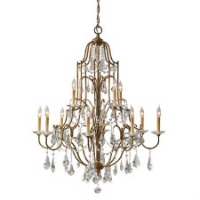 Feiss Valentina 12 Light Chandelier Oxidized Bronze Feiss Valentina 12 Light Chandelier Oxidized Bronze