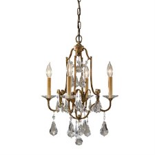 Feiss Valentina 4 Light Chandelier Oxidized Bronze Feiss Valentina 4 Light Chandelier Oxidized Bronze