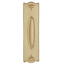 Pressed Finger Plate 279mm Satin Brass Lacquered Pressed Finger Plate 279mm Satin Brass Lacquered