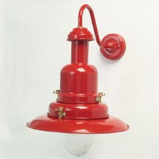 Small Fishermans Outdoor Wall Light Red