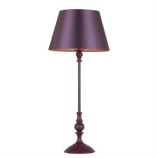 David Hunt Flemish Table Lamp Base Aubergine