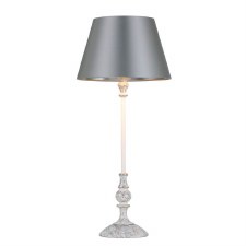 David Hunt Flemish Table Lamp Base Distressed Cream & Gold