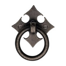 Heritage Fleur-De-Lys Ring Drop Pull RPW6331 Rustic Pewter