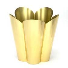 From The Anvil Flora Flower Pot Large Smooth Brass
