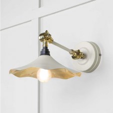 From The Anvil Flora Wall Light Teasel With Smooth Brass Interior